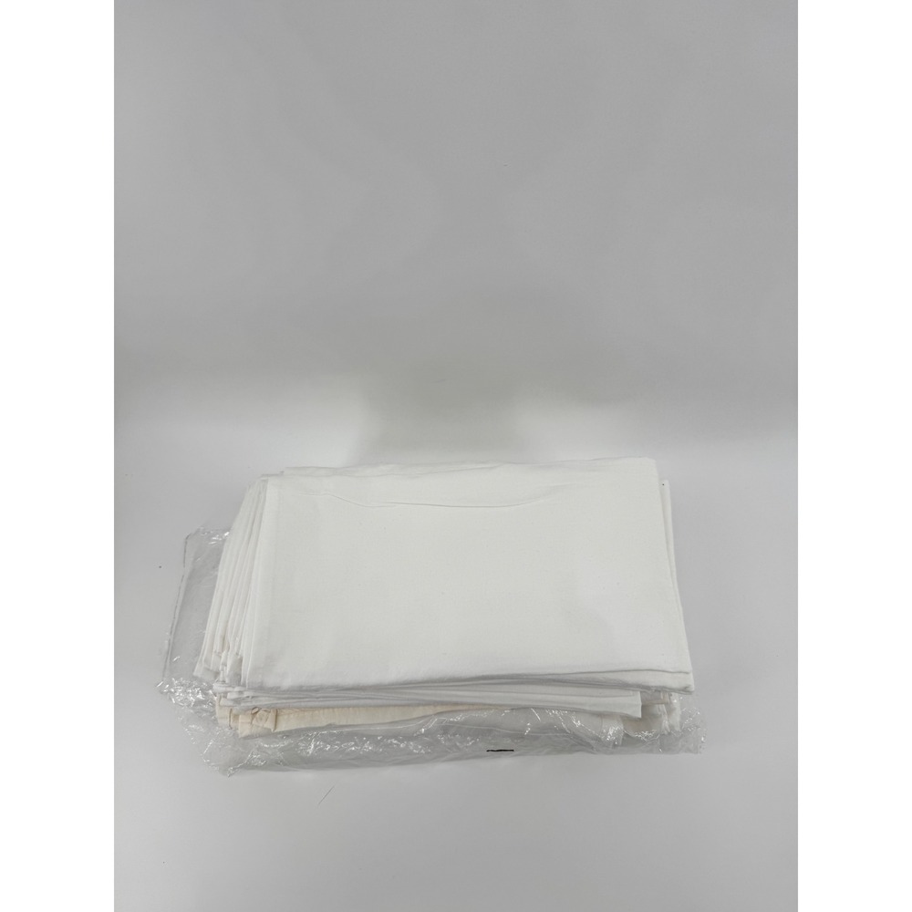 Bulk 14 Lot White Cotton Flour Sack Towels Kitchen Dish Cloths Crafting Supplies - Picture 2 of 2